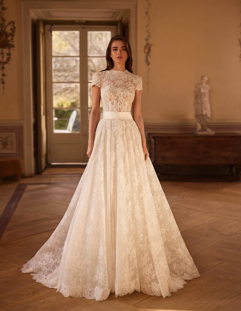 [ALEK0-A-PV26-610-362-100-32] ALEK (KLEID, GÜRTEL, ABNEHMBARE SCHLEIFE, 32)
